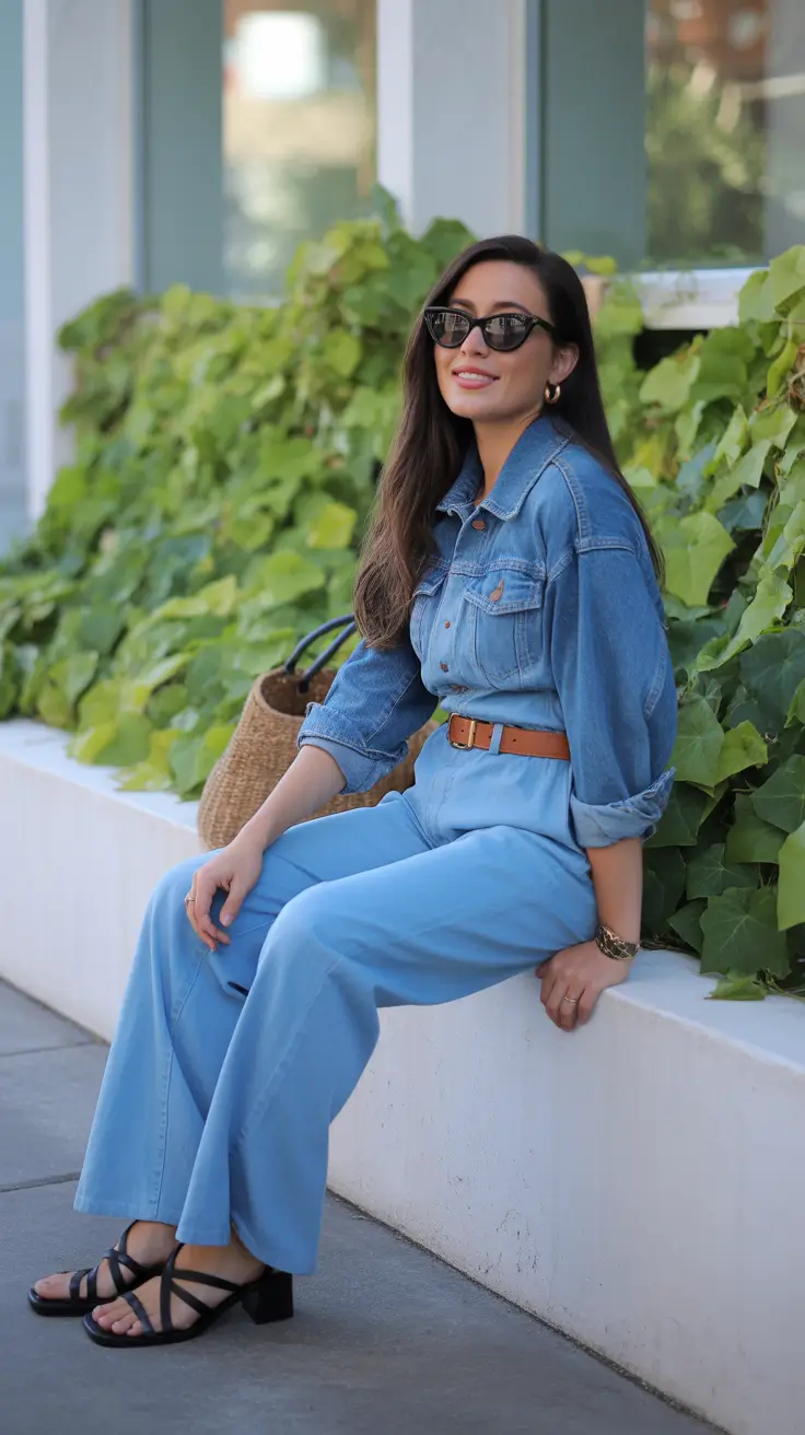 modest outfits casual Denim Serenity