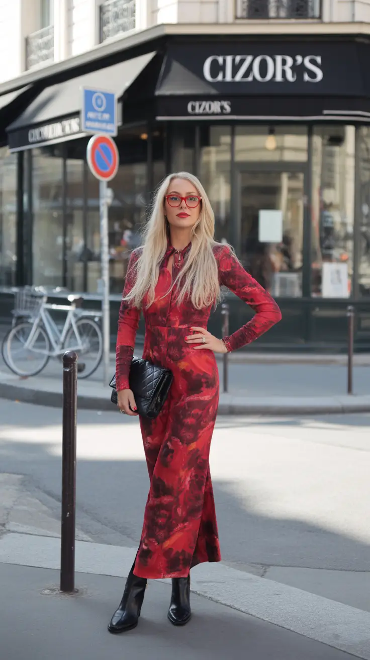 modest outfits women Red Power Moment