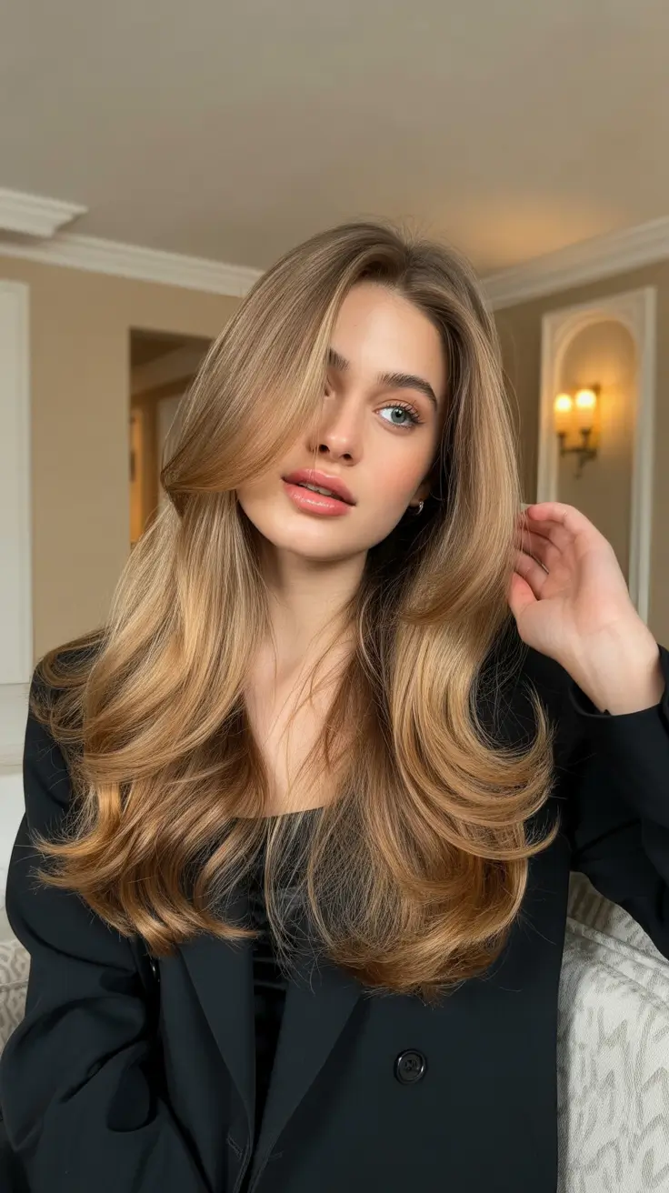 New hairstyle ideas 2026 - Caramel Ribbon Layers