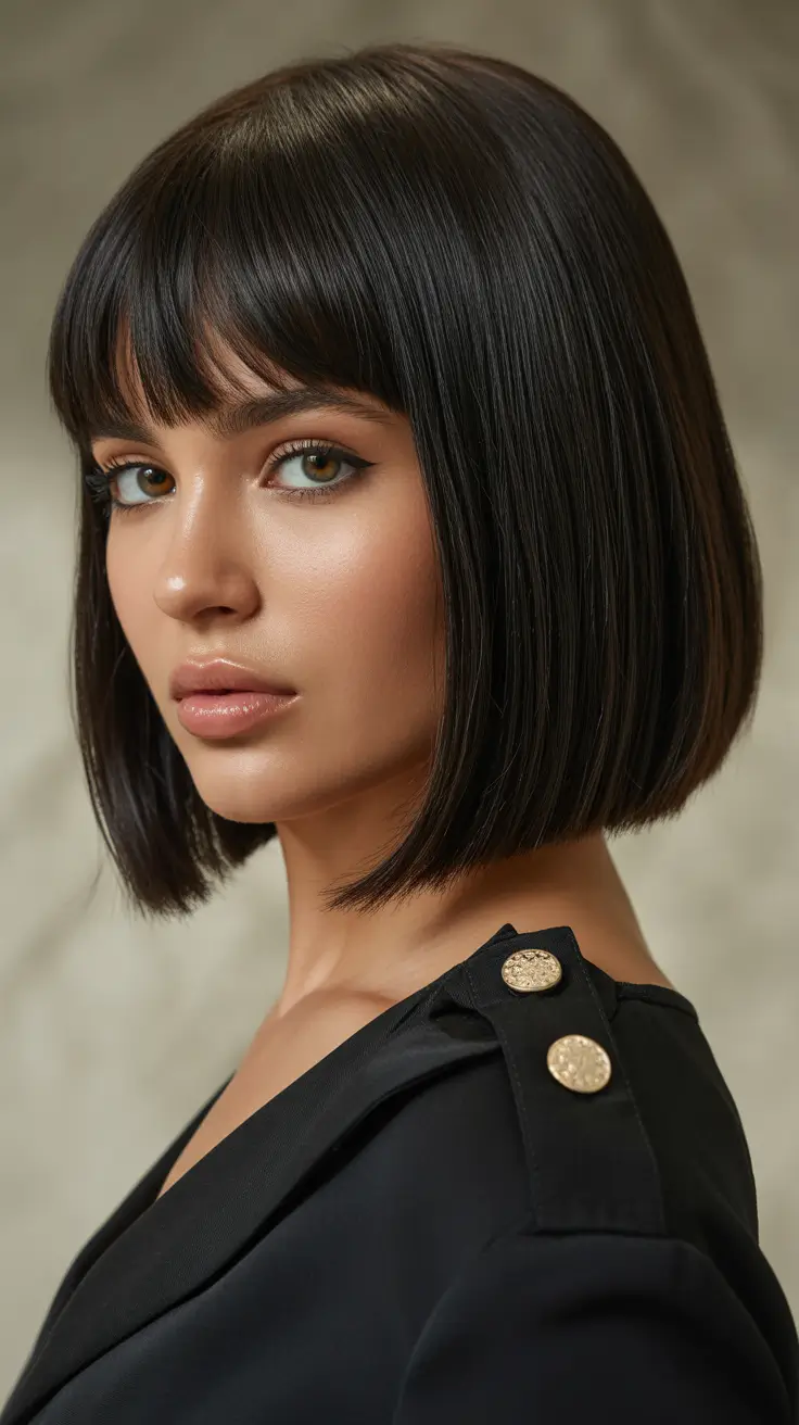 New hairstyle ideas 2026 - Glossy Precision Bob