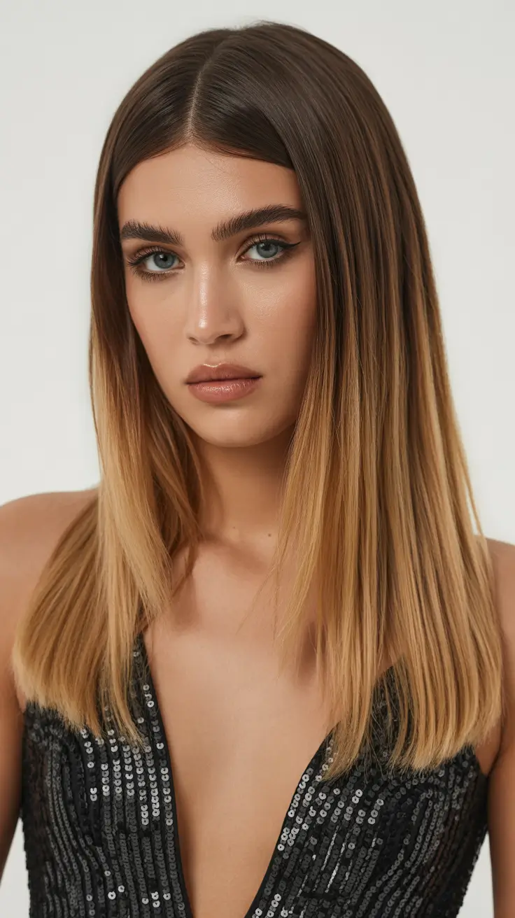 New hairstyle ideas 2026 - Ombre Sleek Length