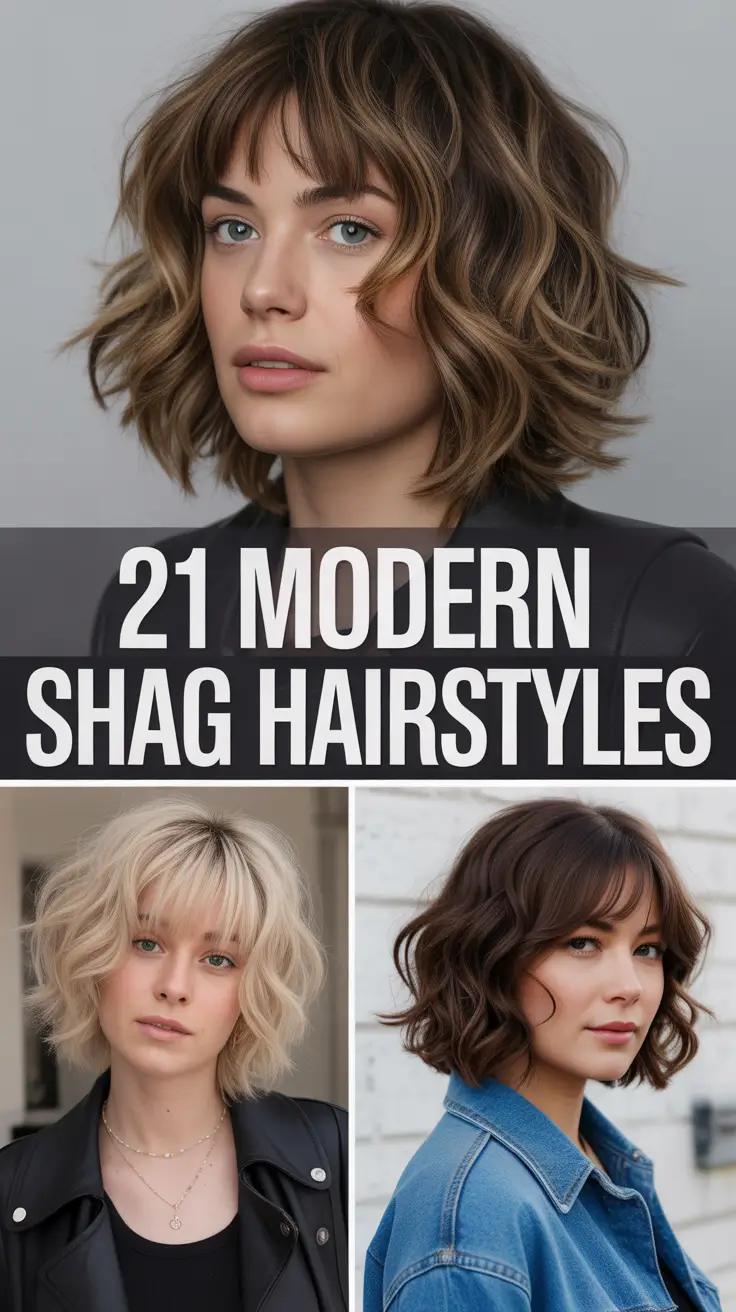 Modern Shag Hairstyles 2026 – Chic, Edgy & Soft Shag Haircuts for Women
