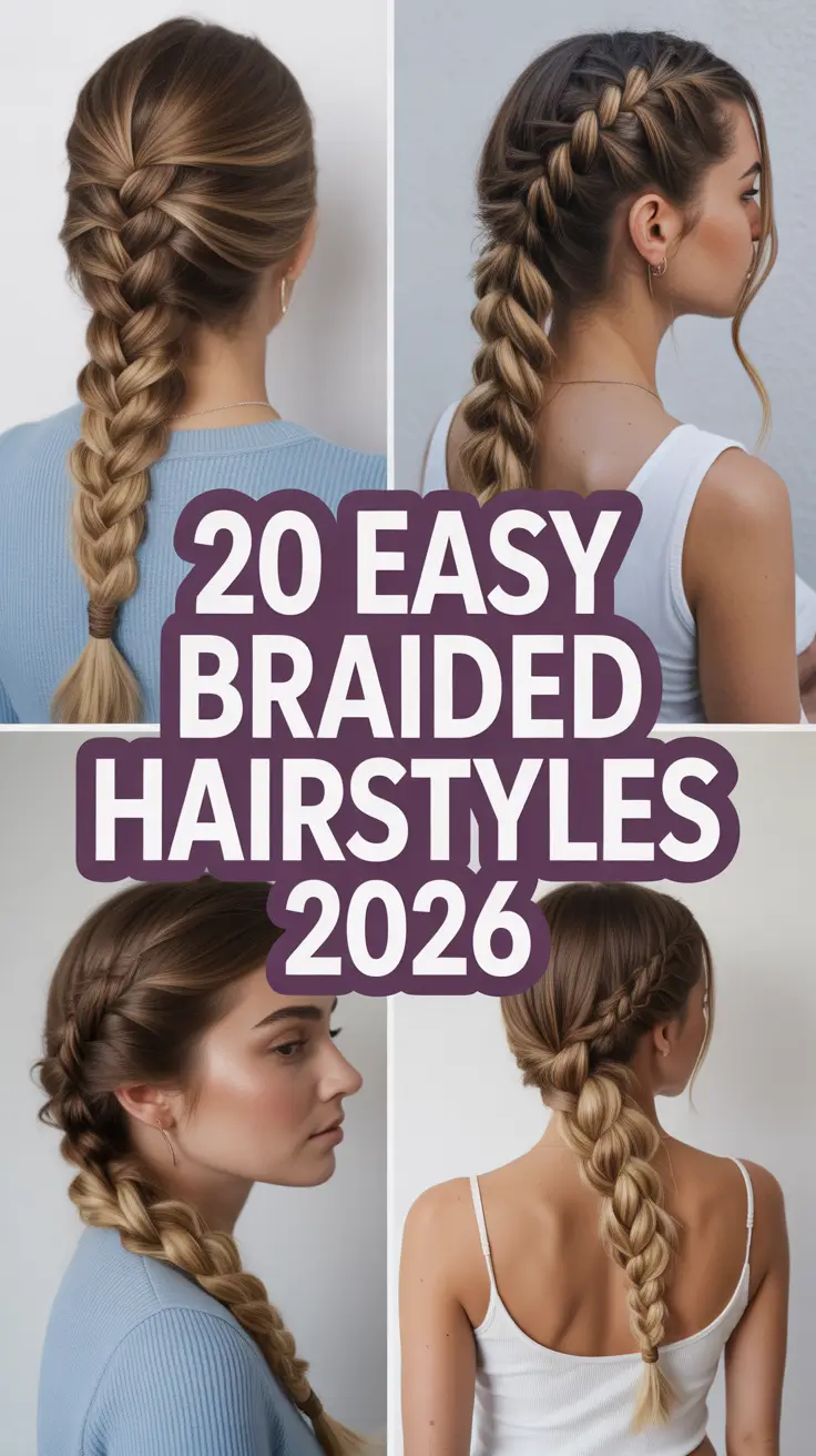 Easy Braided Hairstyles 2026: Pretty & Simple Braid Ideas for Every Day