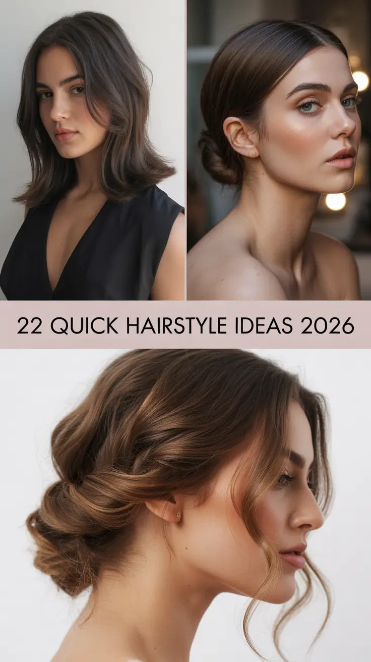 Quick Hairstyle Ideas 2026: Easy & Cute Looks for Every Hair Type