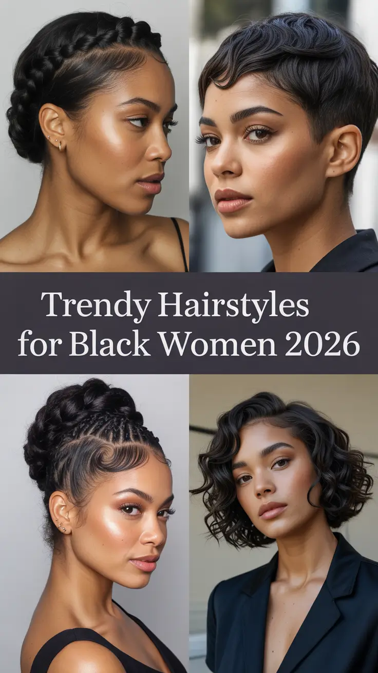 Trendy Hairstyles for Black Women 2026: Natural, Braided & Short Hair Ideas