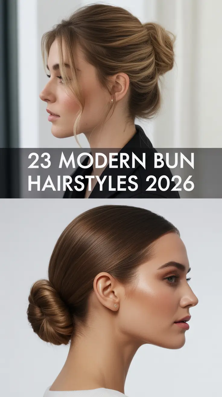 Modern Bun Hairdos 2026 – Low, Sleek, Messy and Bridal Bun Hairstyles for Every Mood