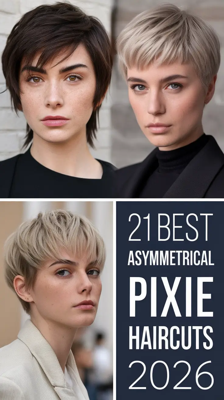 Best Asymmetrical Pixie Haircuts 2026: Short, Edgy & Effortlessly Chic Looks to Try This Year