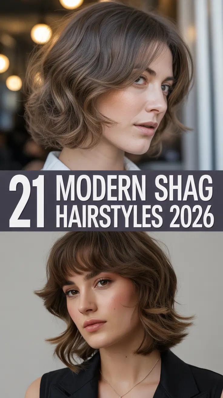 Modern Shag Hairstyles 2026 – Chic, Edgy & Soft Shag Haircuts for Women