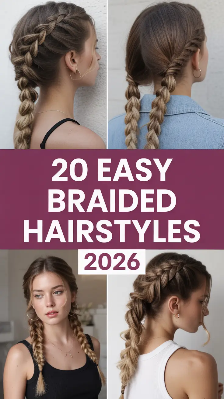 Easy Braided Hairstyles 2026: Pretty & Simple Braid Ideas for Every Day