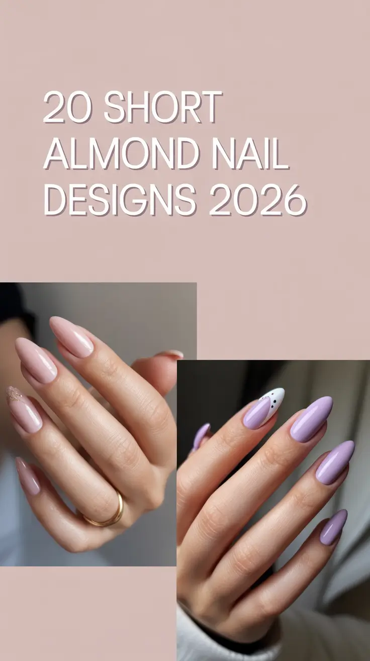 Short Almond Nail Designs 2026: Fresh Inspo, Cute Ideas and Trending Styles