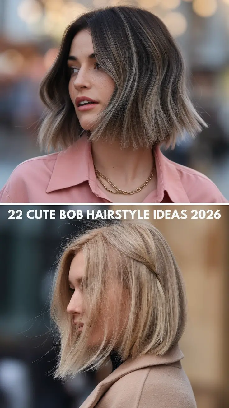 Cute Bob Hairstyle Ideas 2026: Modern Short Cuts for Stylish Women