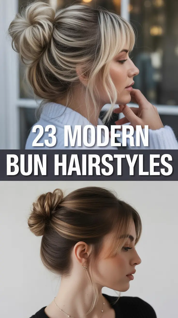 Modern Bun Hairdos 2026 – Low, Sleek, Messy and Bridal Bun Hairstyles for Every Mood