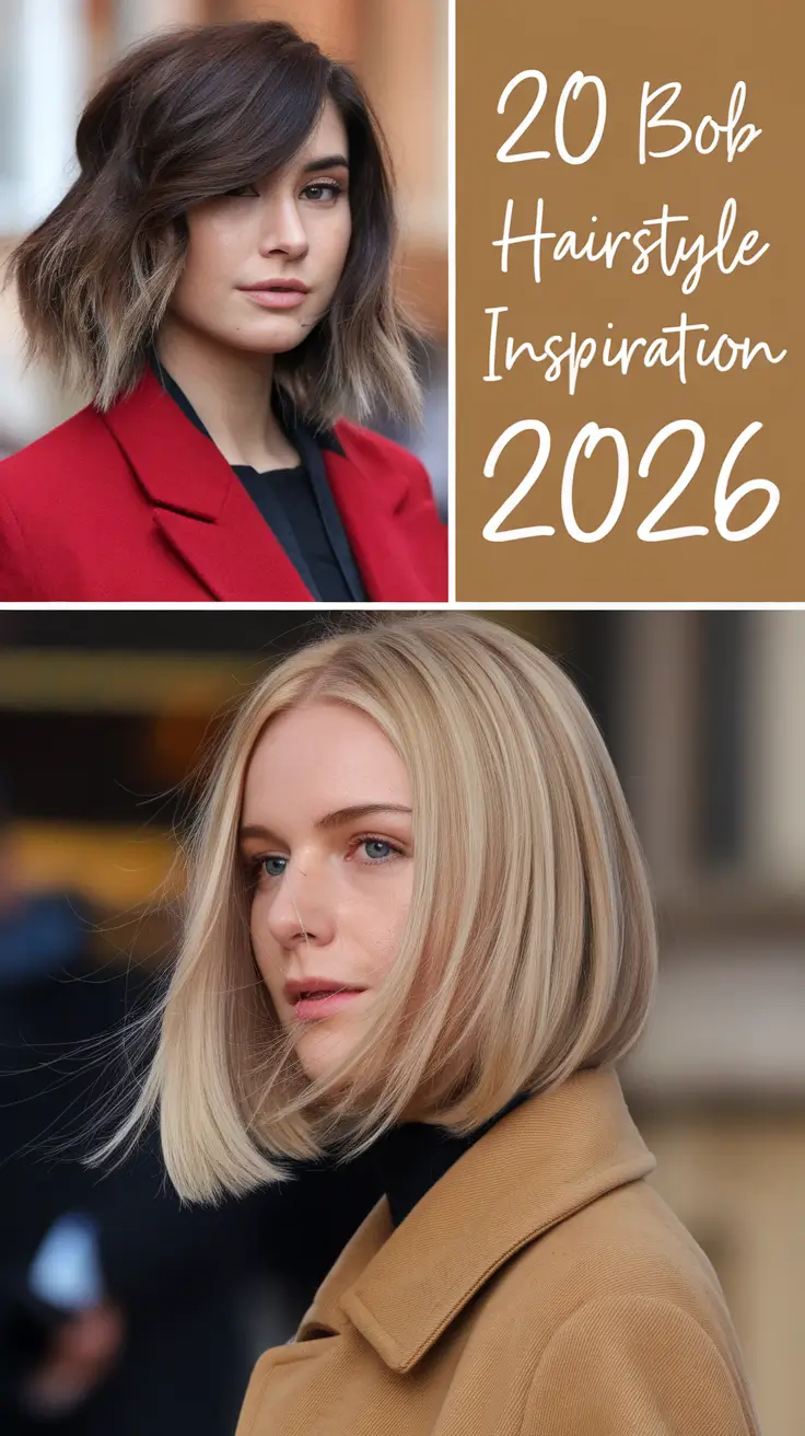 Bob Hairstyle Inspiration 2026: Fresh, Cute, Short & Medium Bob Ideas for Every Woman