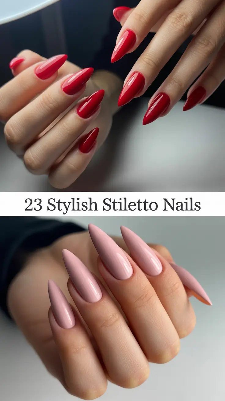 Stylish Stiletto Nails 2026: Fresh Ideas for Bold, Pretty & Elegant Designs