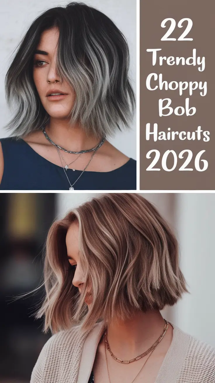 Trendy Choppy Bob Haircuts 2026: Modern Short Styles for Every Woman
