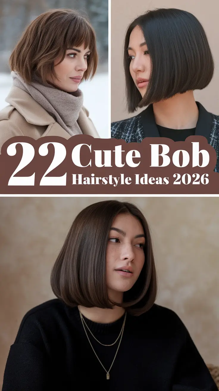 Cute Bob Hairstyle Ideas 2026: Modern Short Cuts for Stylish Women