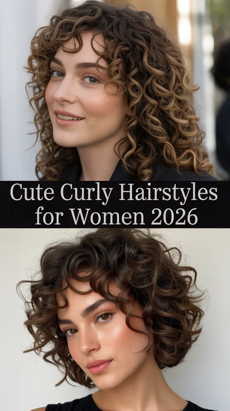 Cute Curly Hairstyles for Women 2026 – Trendy Short, Long, and Easy Curl Ideas