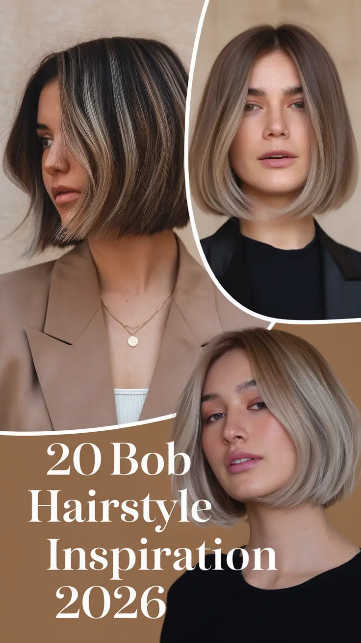 Bob Hairstyle Inspiration 2026: Fresh, Cute, Short & Medium Bob Ideas for Every Woman