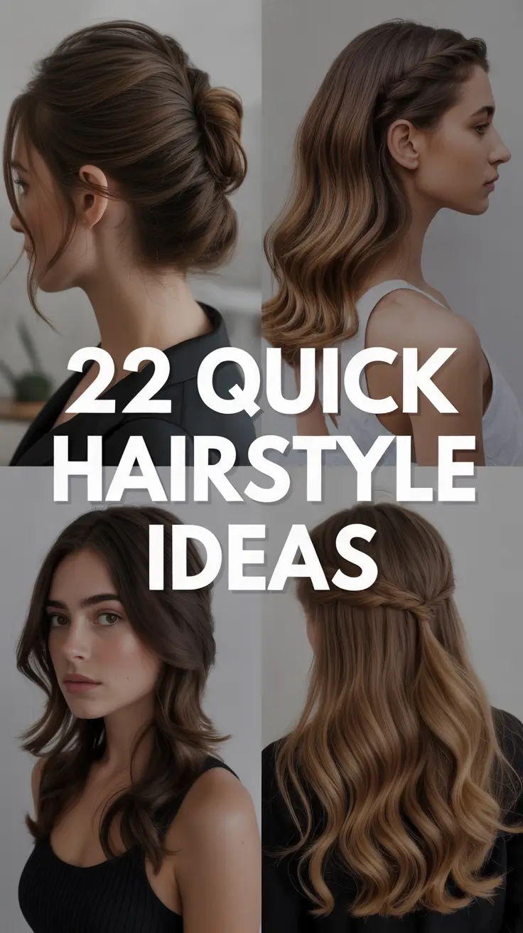 Quick Hairstyle Ideas 2026: Easy & Cute Looks for Every Hair Type