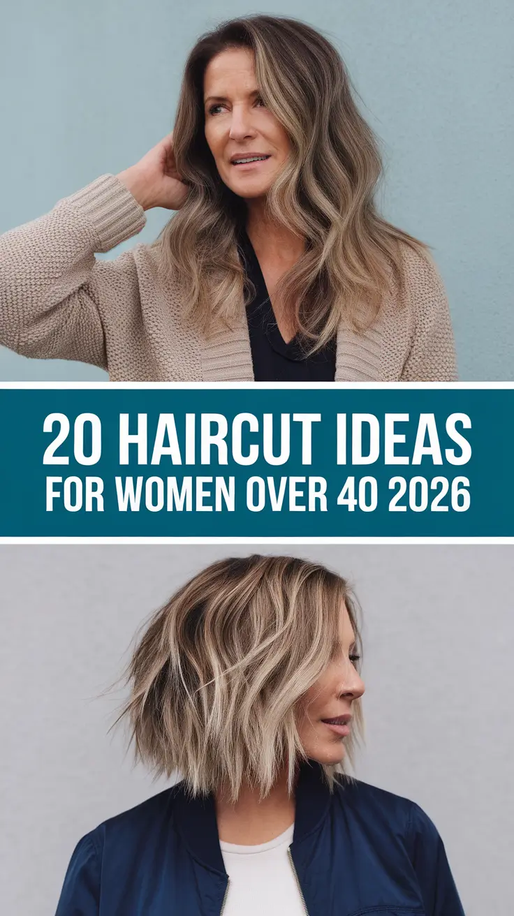 Haircut Ideas for Women Over 40 2026: Modern, Layered & Low-Maintenance Looks to Try This Year
