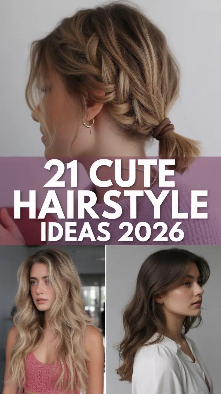 Cute Hairstyle Ideas 2026: Simple, Easy and Stylish Looks for Every Hair Type