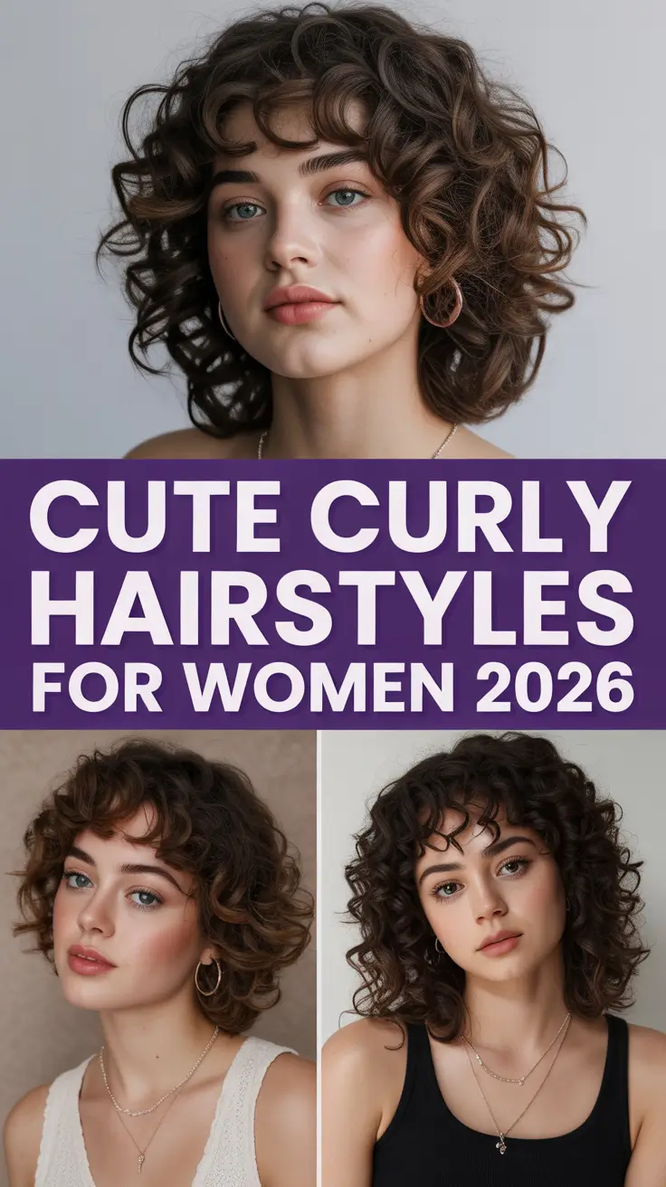 Cute Curly Hairstyles for Women 2026 – Trendy Short, Long, and Easy Curl Ideas