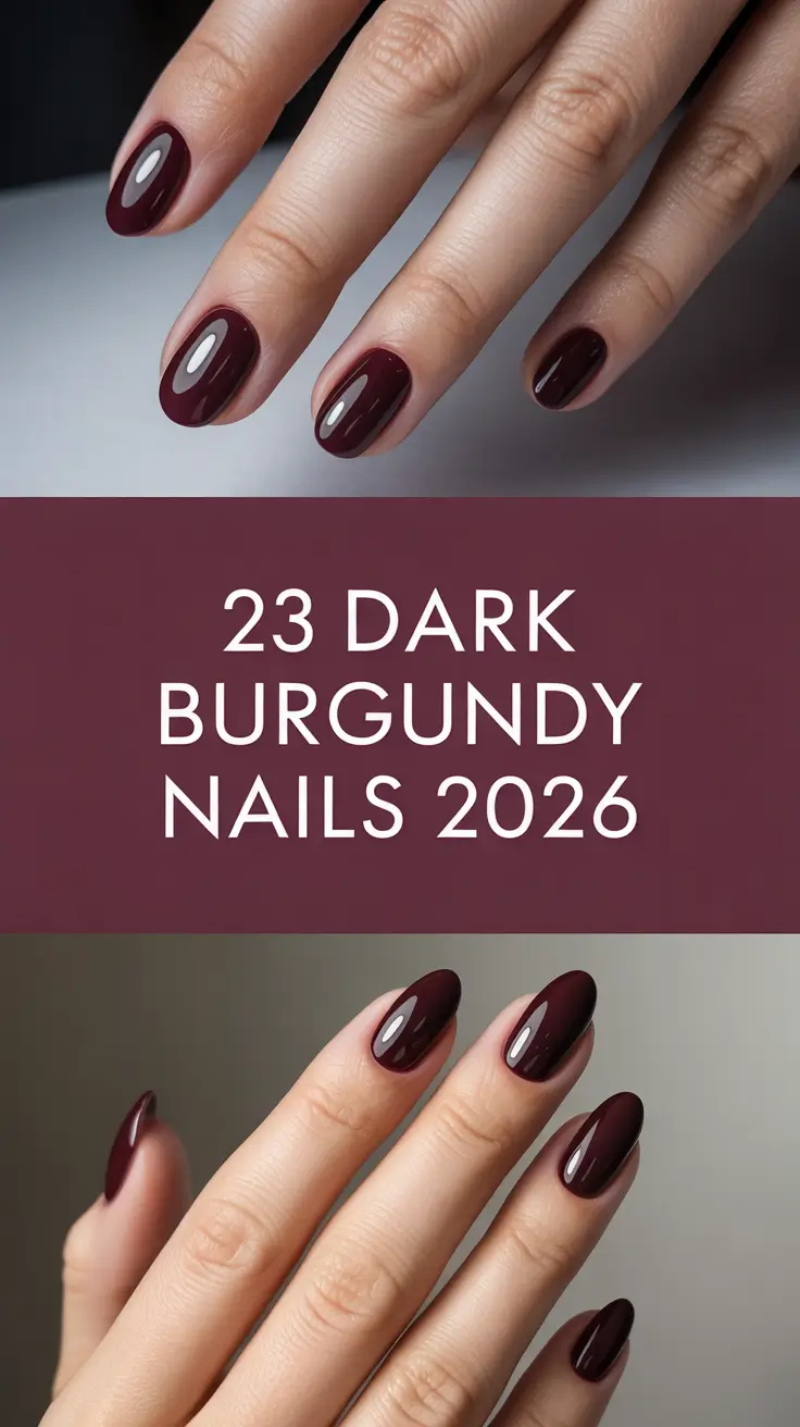Dark Burgundy Nails 2026: Trending Designs & Inspo for the New Season