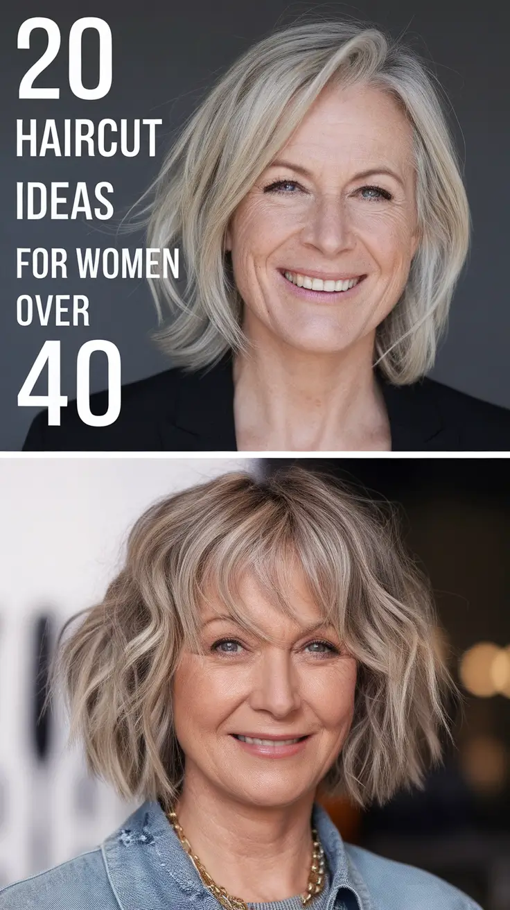 Haircut Ideas for Women Over 40 2026: Modern, Layered & Low-Maintenance Looks to Try This Year