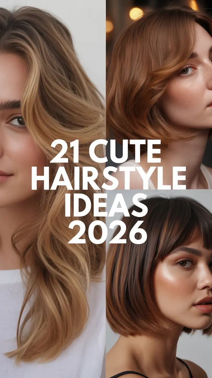 Cute Hairstyle Ideas 2026: Simple, Easy and Stylish Looks for Every Hair Type