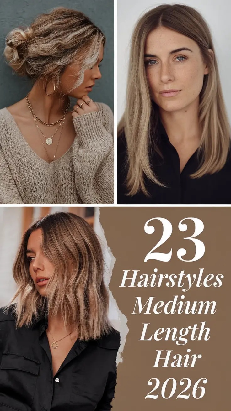 Hairstyles for Medium Length Hair 2026: Trendy Cuts, Waves, Layers and Styling Ideas