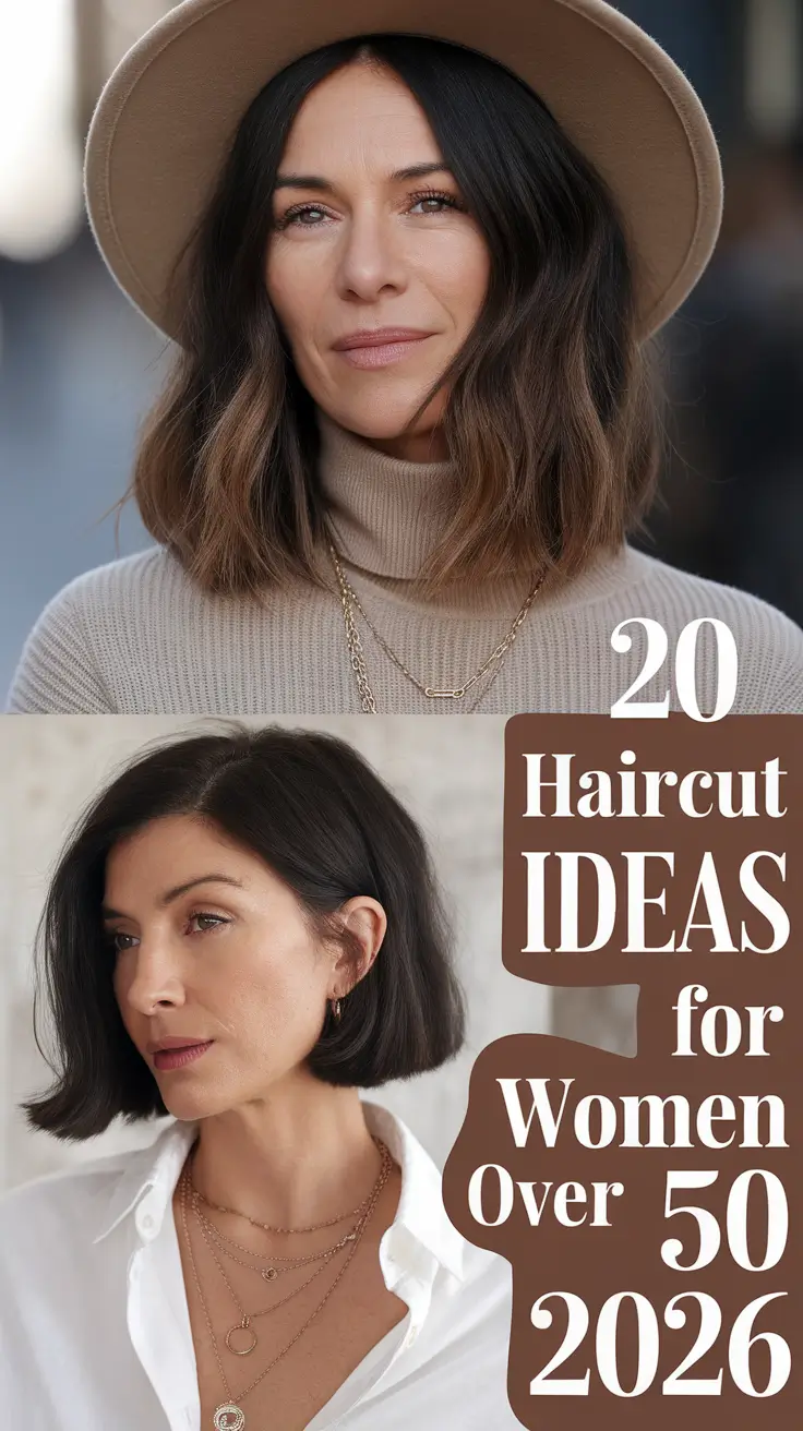 Haircut Ideas for Women Over 50 in 2026: Chic Short, Layered & Effortless Styles to Try Now