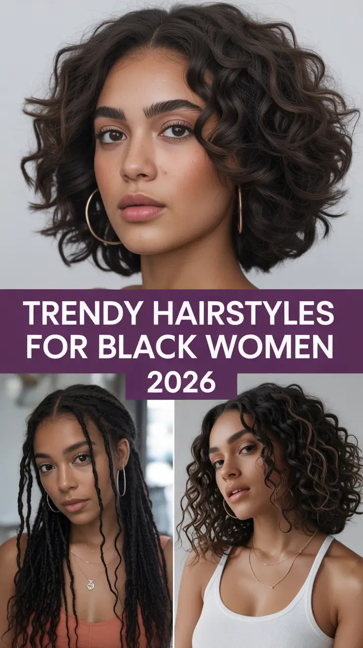 Trendy Hairstyles for Black Women 2026: Natural, Braided & Short Hair Ideas