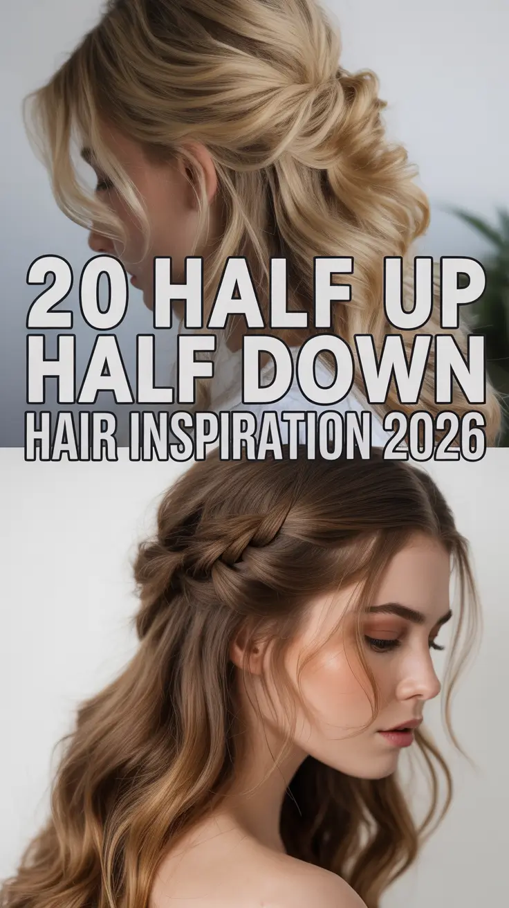 Half Up Half Down Hair Inspiration 2026: Cute, Elegant & Easy Styles for Every Length