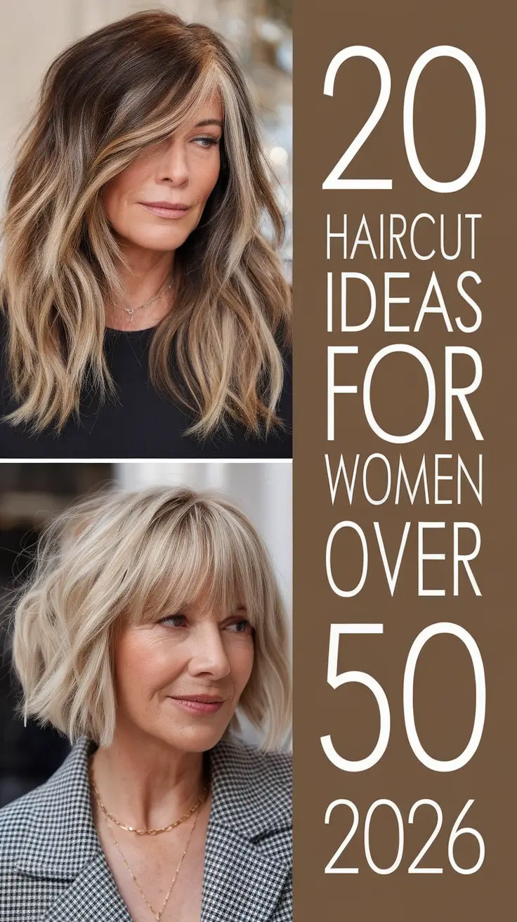 Haircut Ideas for Women Over 50 in 2026: Chic Short, Layered & Effortless Styles to Try Now