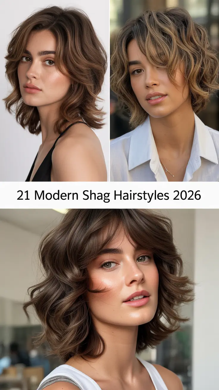 Modern Shag Hairstyles 2026 – Chic, Edgy & Soft Shag Haircuts for Women