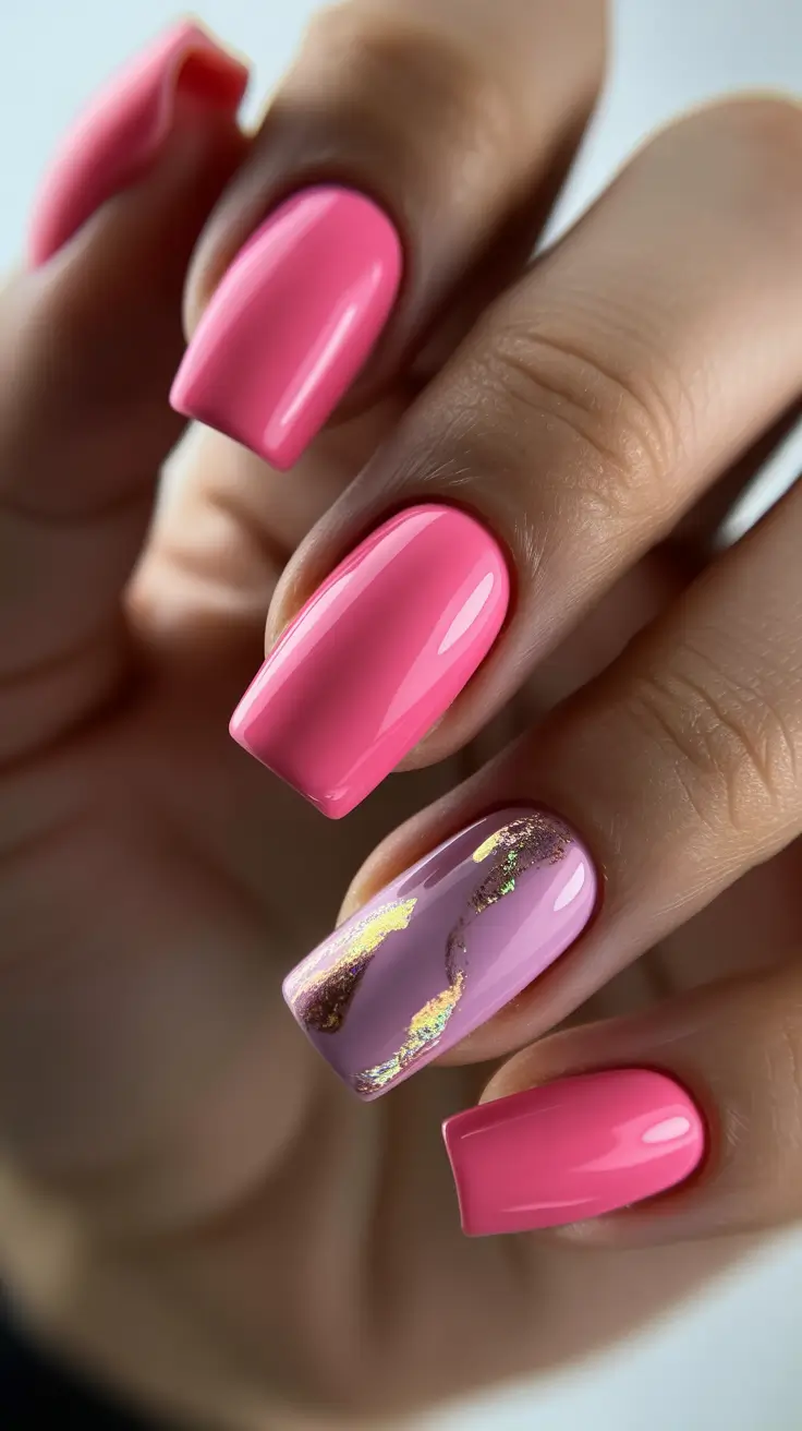 pink-nail-designs-2026-Pink-Chrome-Foil-Accent-Elegance
