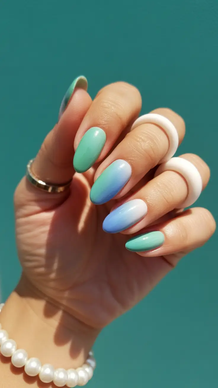 trending nail inspiration 2026 Coastal Gradient Daydream
