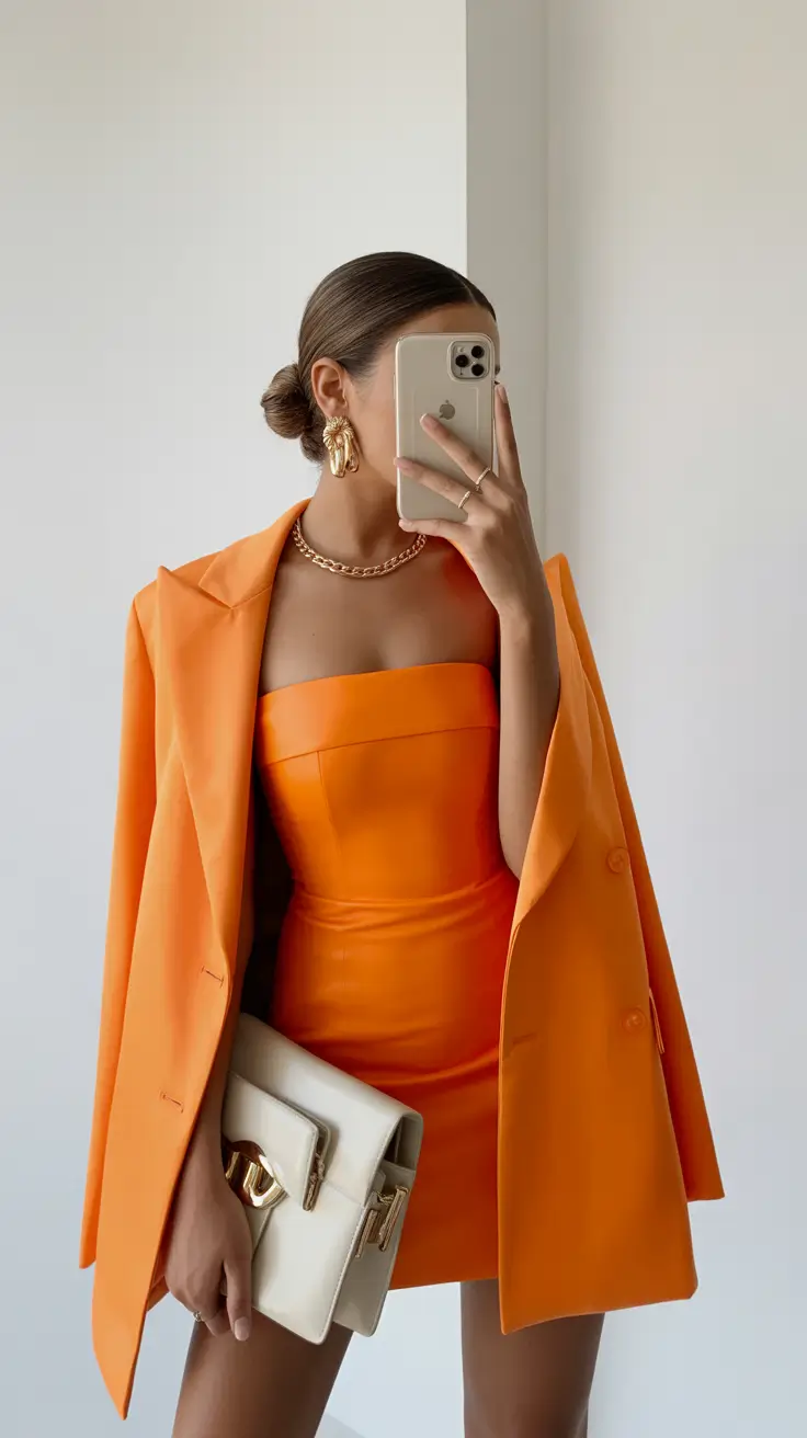 club outfits summer Golden Flame