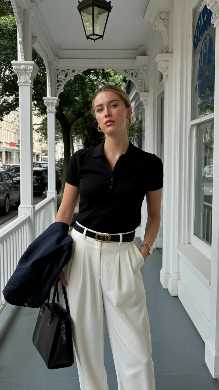 old money spring outfits 2026 Monochrome Polished Minimalism