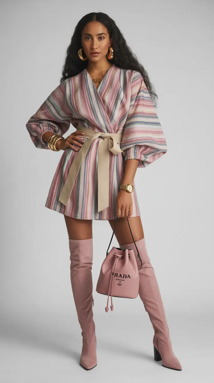 best spring outfits 2026 trends women Striped Elegance With a Playful Twist