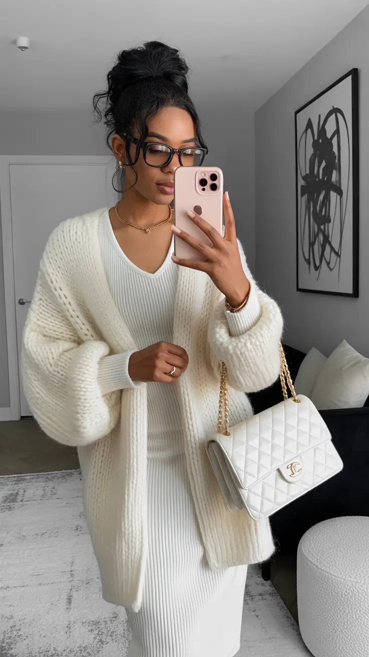 cute black girl spring outfits 2026 - Soft All White Texture