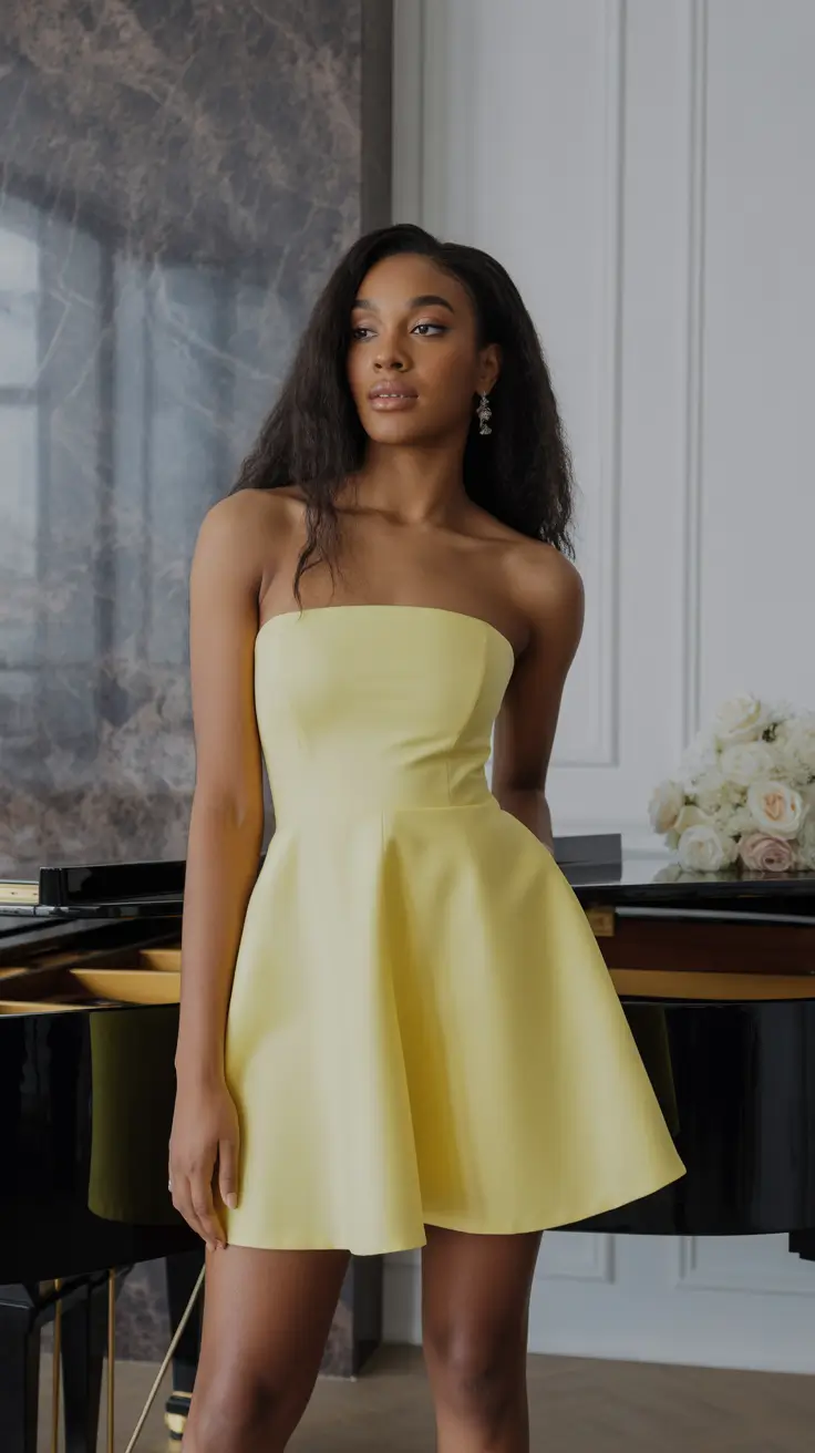 cute black girl spring outfits 2026 - Lemon Yellow Elegance