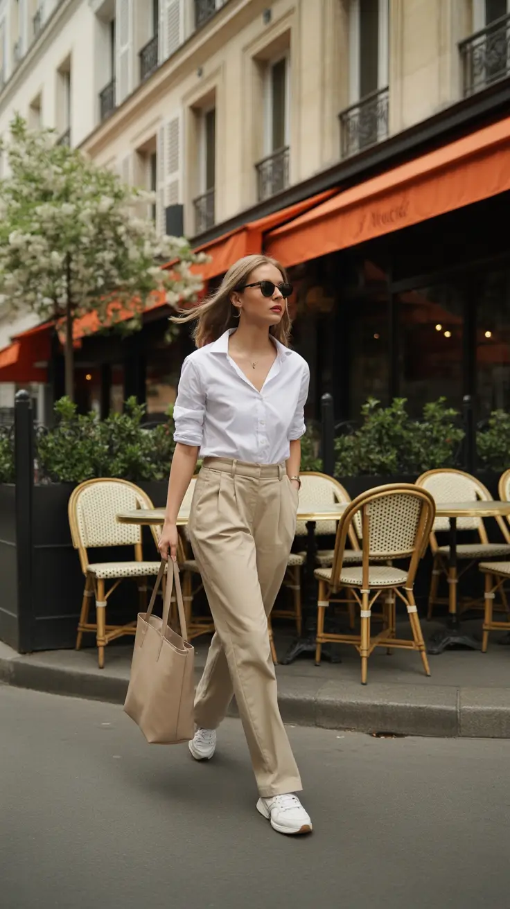 cute warm spring outfits 2026 Soft Neutrals for Everyday City Walks