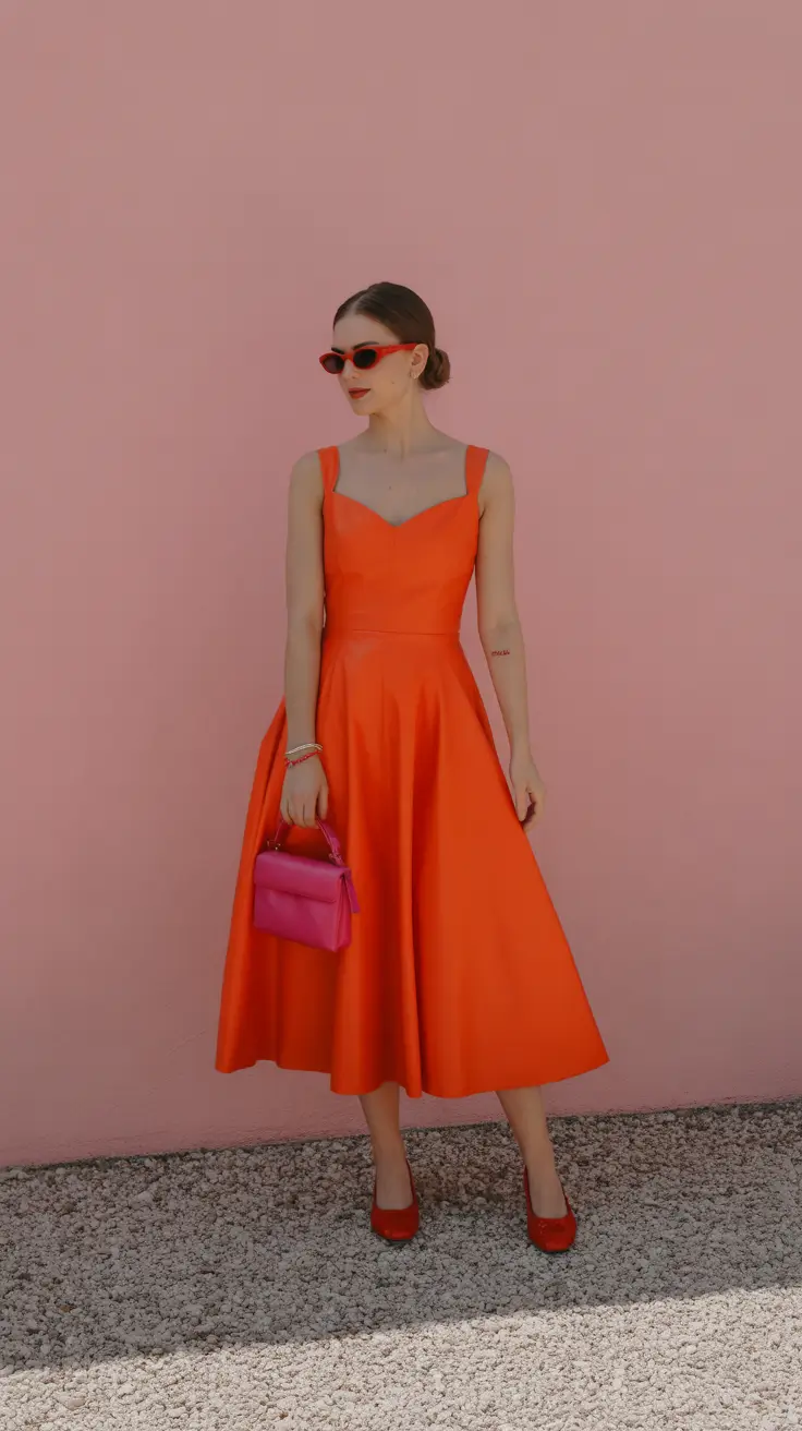 cute warm spring outfits 2026 Warm Orange Statements That Feel Effortless