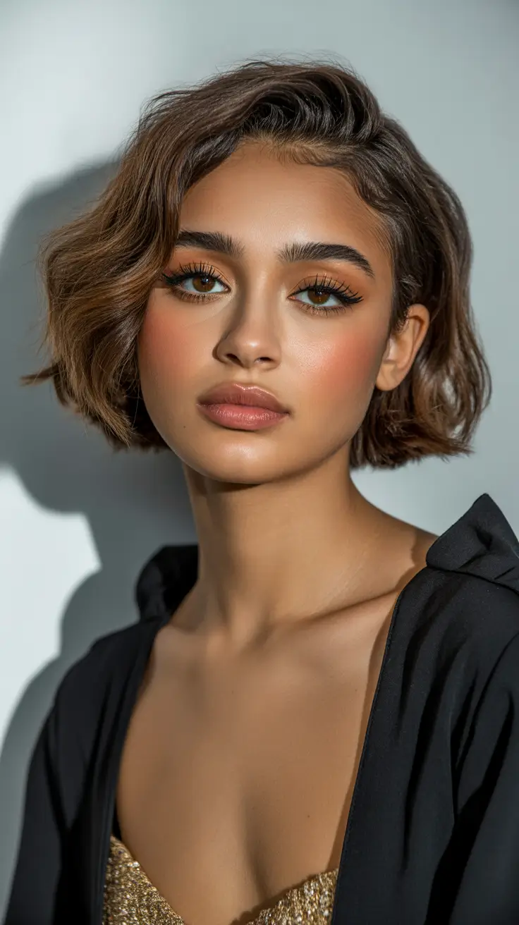 february haircuts Soft Tousled Bob with Subtle Sculpted Texture