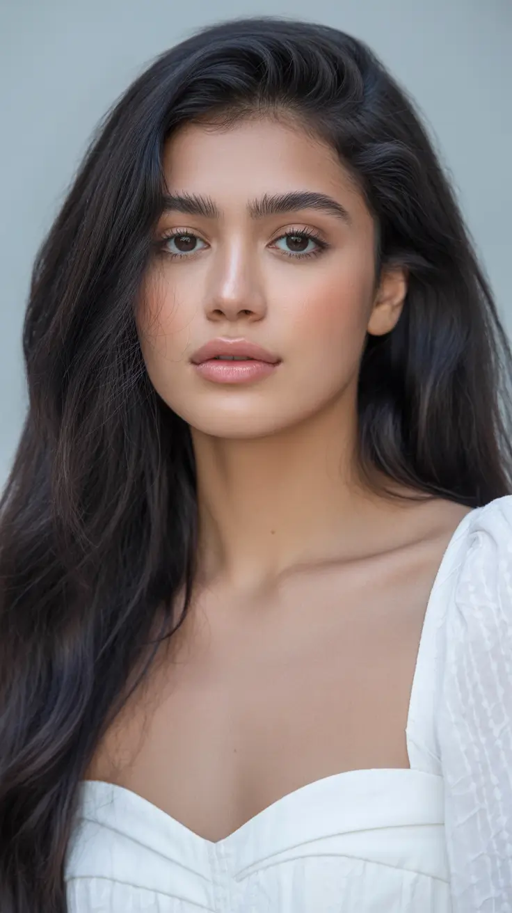 february haircuts Deep Midnight Length with Soft Natural Body