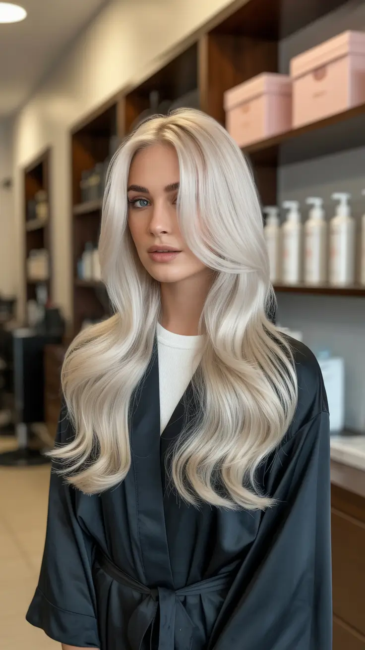 february haircuts Icy-Platinum Lengths with Airy Layers