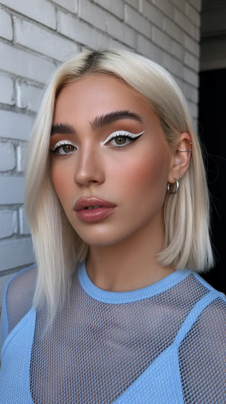 february haircuts Platinum Soft Bob with Minimal Layers