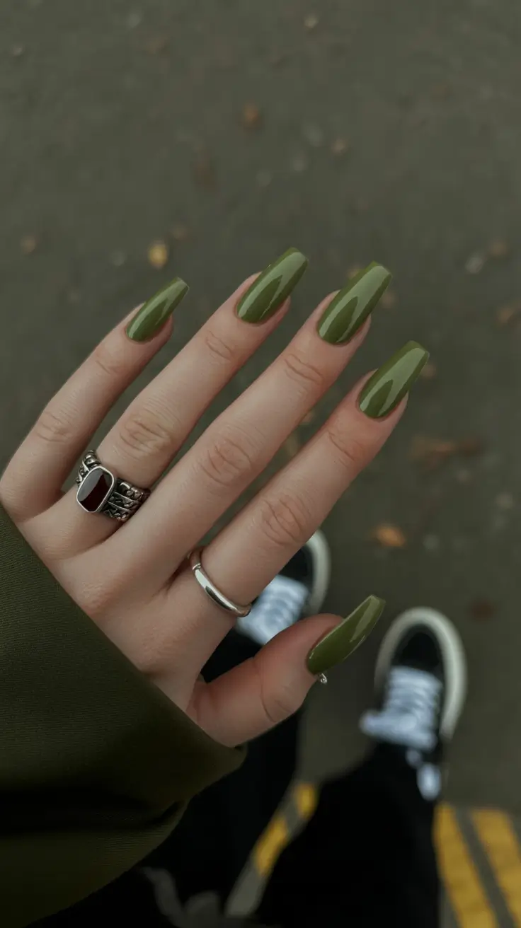 February-nails-designs-2026-Olive-Gloss-for-Cold-Weather-Neutrals