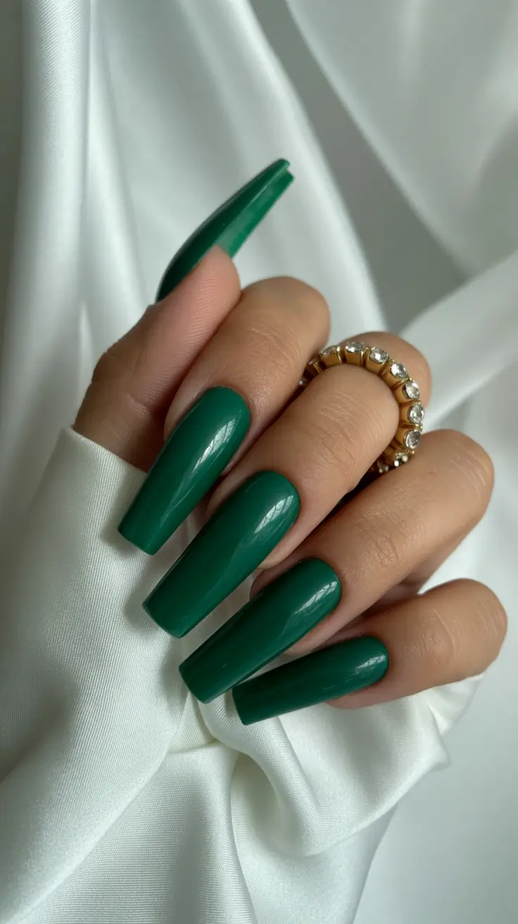 February-nails-designs-2026-Evergreen-Luxury-in-a-Velvet-Matte-Finish